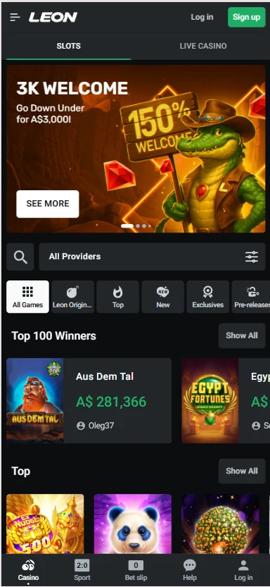 Mobile LEON Casino Australia